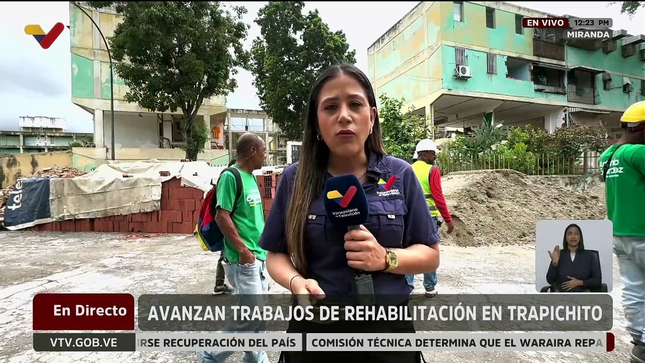 Miranda | Avanzan los trabajos de rehabilitación de edificaciones en Trapichito