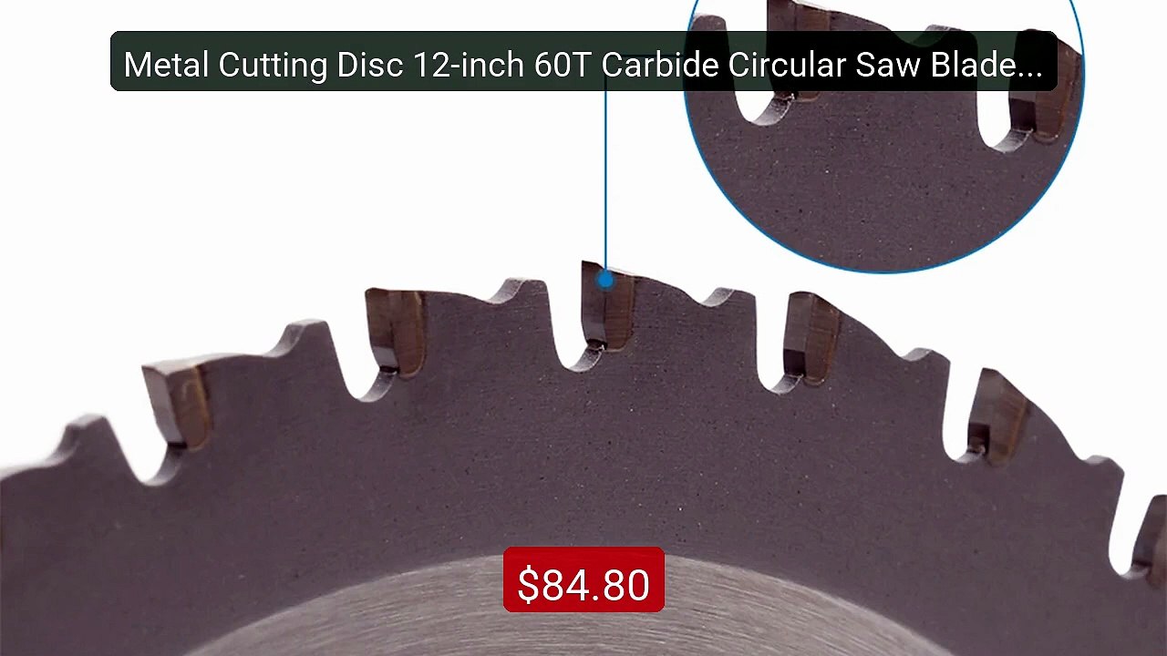 Metal Cutting Disc 12-inch 60T Carbide Circular Saw Blade  Fo... -- Amazing Value 2026 | Must Have!