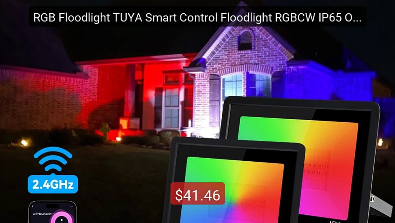 RGB Floodlight TUYA Smart Control Floodlight RGBCW IP65 Out... -- Top Pick 2026 | Unbeatable Price!