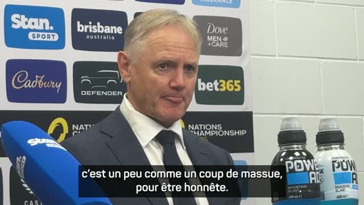 Australie - Schmidt : “Comme un coup de massue”