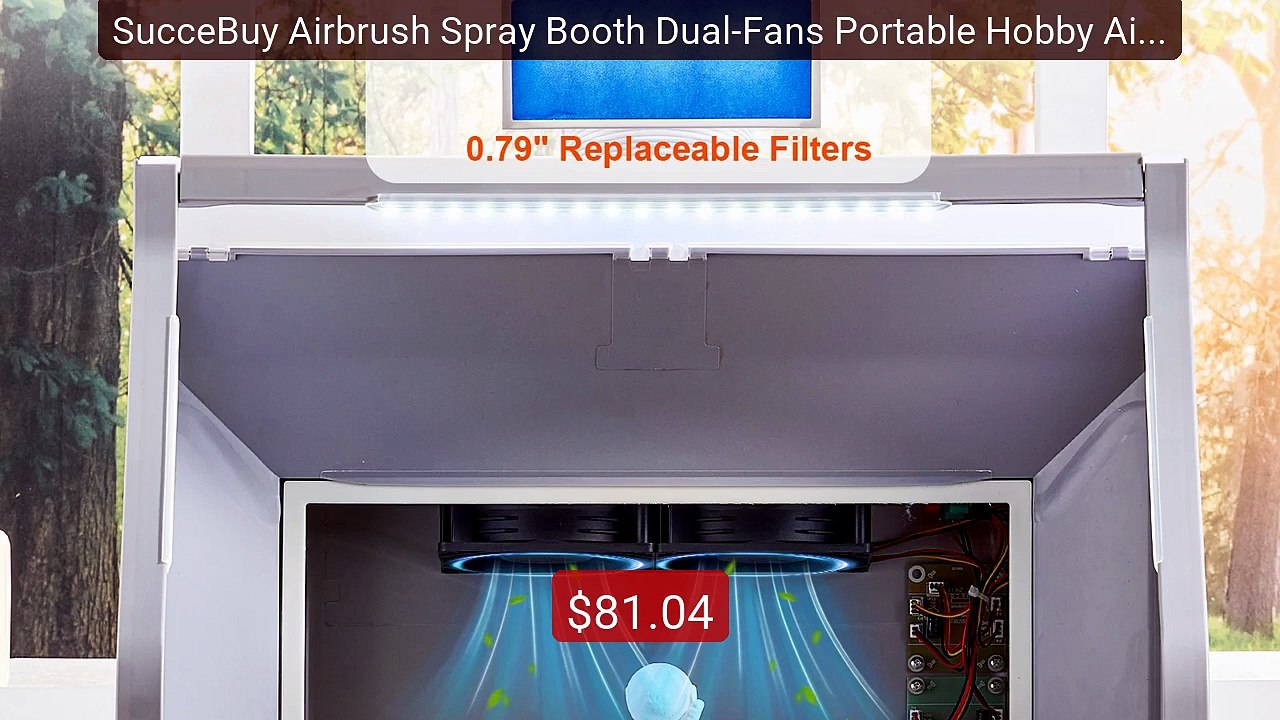 SucceBuy Airbrush Spray Booth Dual-Fans Portable Hobby Airbru... -- Amazing Value 2026 | Must Have!