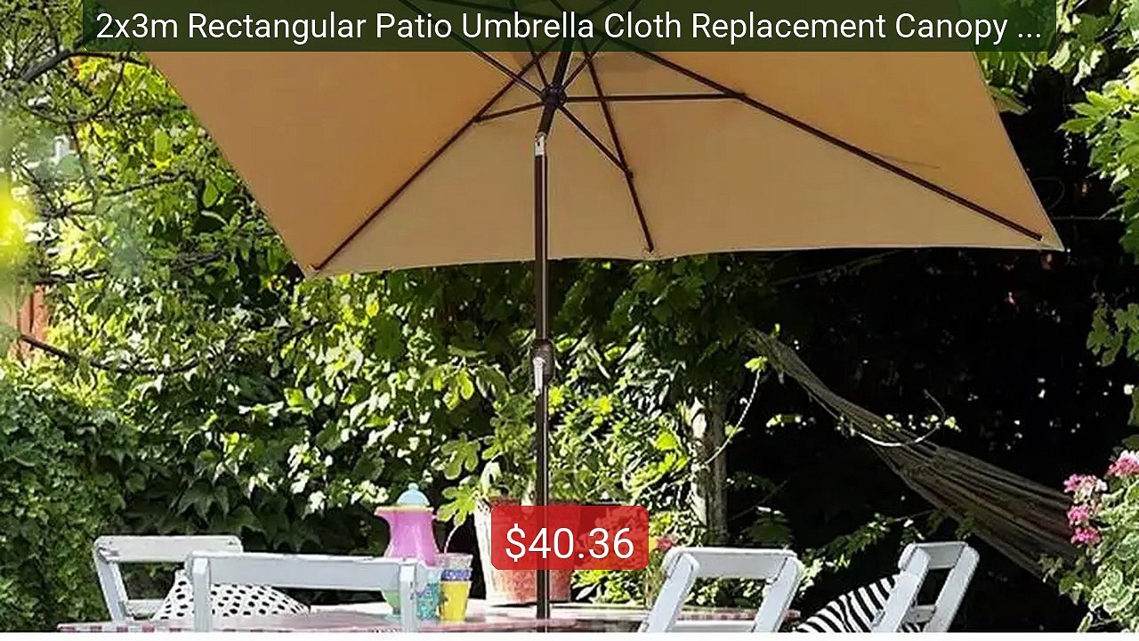 2x3m Rectangular Patio Umbrella Cloth Replacement Canopy Summe... -- Hot Deal 2026 | Limited Offer!