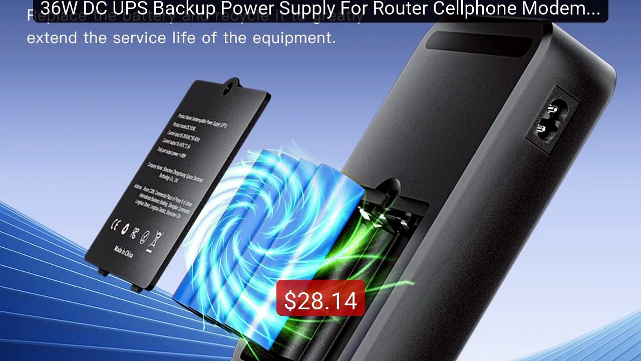 36W DC UPS Backup Power Supply For Router Cellphone Modem 5V/9... -- Best Buy 2026 | Great Quality!