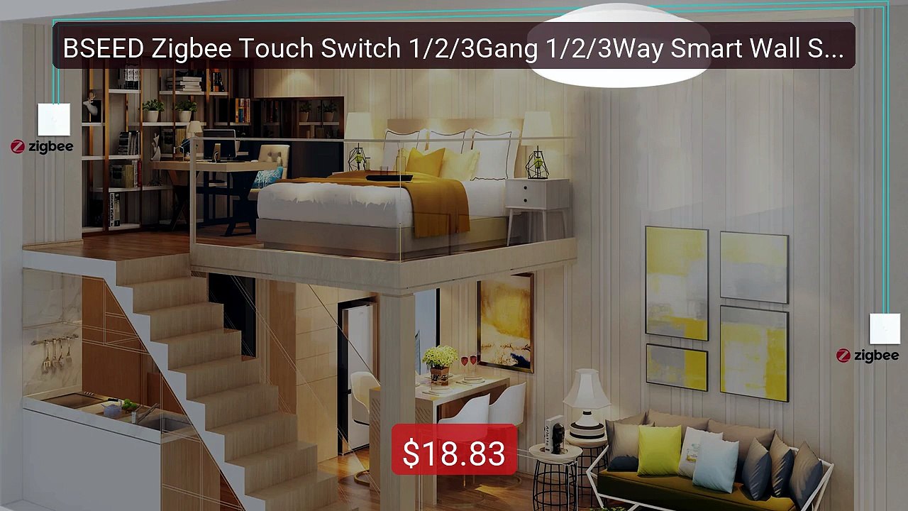 BSEED Zigbee Touch Switch 1/2/3Gang 1/2/3Way Smart Wall Switch... -- Best Buy 2026 | Great Quality!