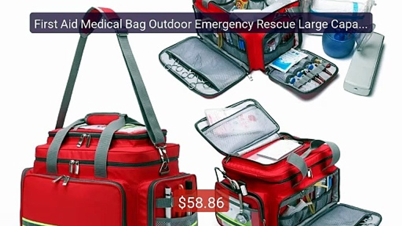 First Aid Medical Bag Outdoor Emergency Rescue Large Capacity... -- Amazing Value 2026 | Must Have!