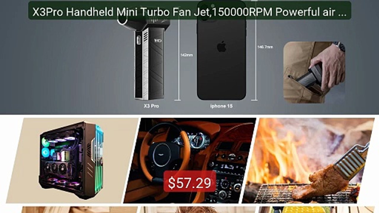 X3Pro Handheld Mini Turbo Fan Jet,150000RPM Powerful air Blower Co... -- Best Deal 2026 | Shop Now!