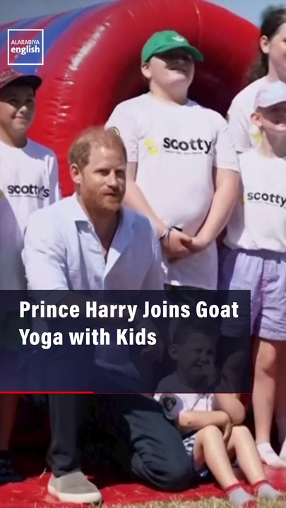 Prince Harry Joins Goat Yoga with Kids