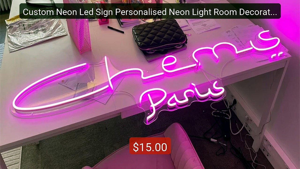Custom Neon Led Sign Personalised Neon Light Room Decoration D... -- Best Buy 2026 | Great Quality!