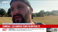 "Il faut retenir de l'eau, c'est une urgence absolue", estime Jérôme Bayle, éleveur de bovins en Haute-Garonne