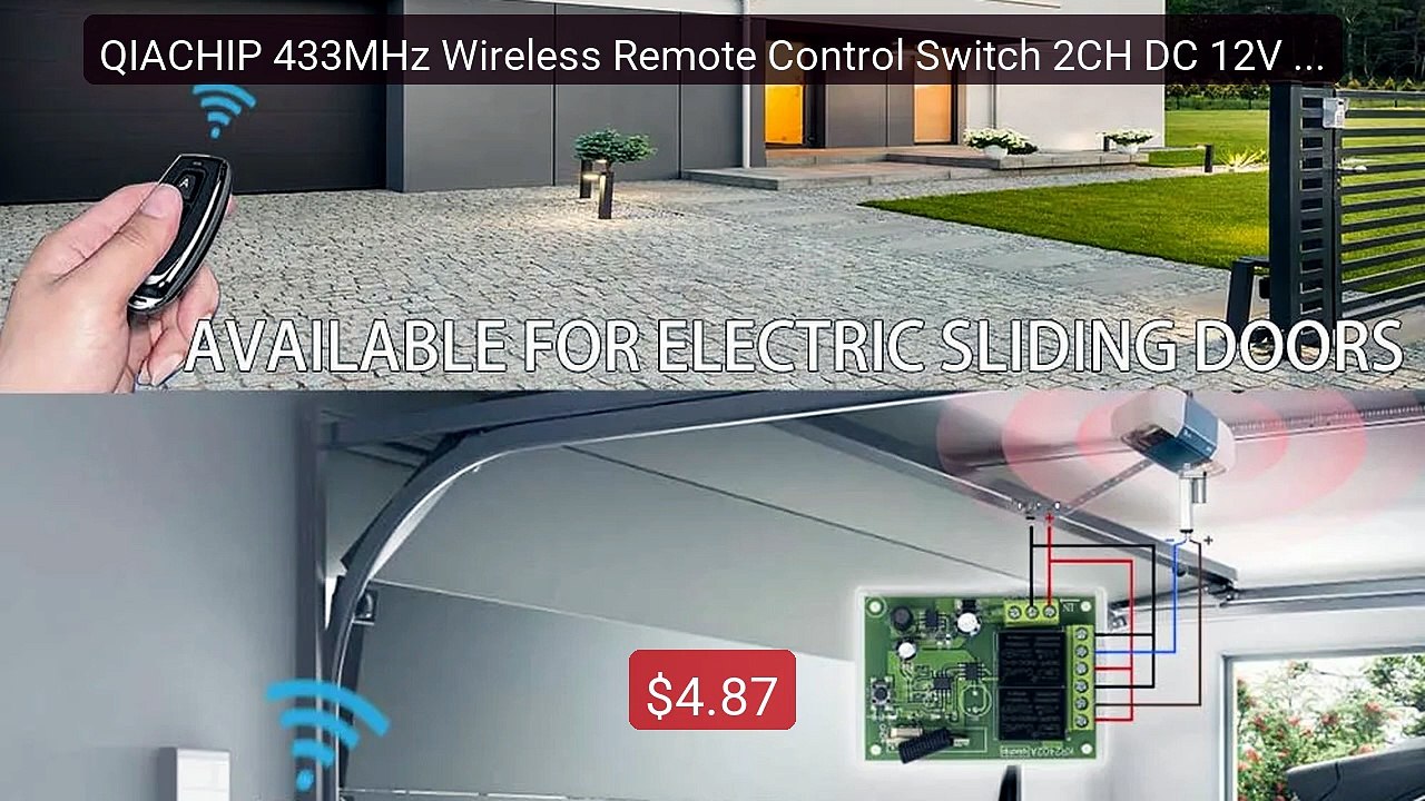 QIACHIP 433MHz Wireless Remote Control Switch 2CH DC 12V 24... -- Top Pick 2026 | Unbeatable Price!