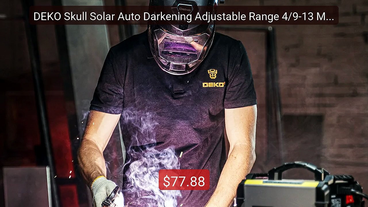 DEKO Skull Solar Auto Darkening Adjustable Range 4/9-13 MIG MMA Ele... -- Top Rated 2026 | Buy Now!