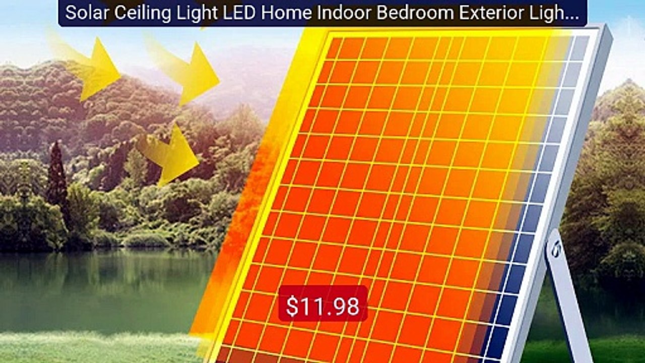 Solar Ceiling Light LED Home Indoor Bedroom Exterior Lighting... -- Amazing Value 2026 | Must Have!