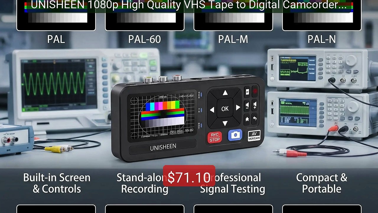 UNISHEEN 1080p High Quality VHS Tape to Digital Camcorder DVD... -- Amazing Value 2026 | Must Have!