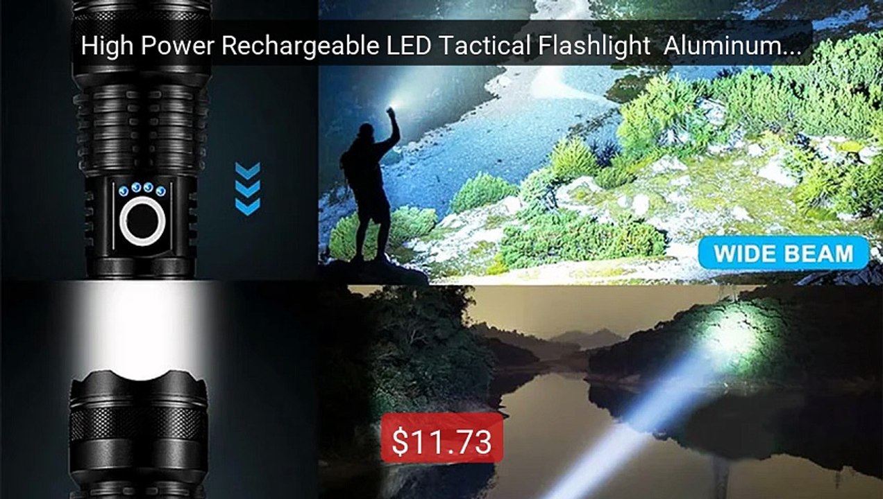 High Power Rechargeable LED Tactical Flashlight  Aluminum A... -- Top Pick 2026 | Unbeatable Price!