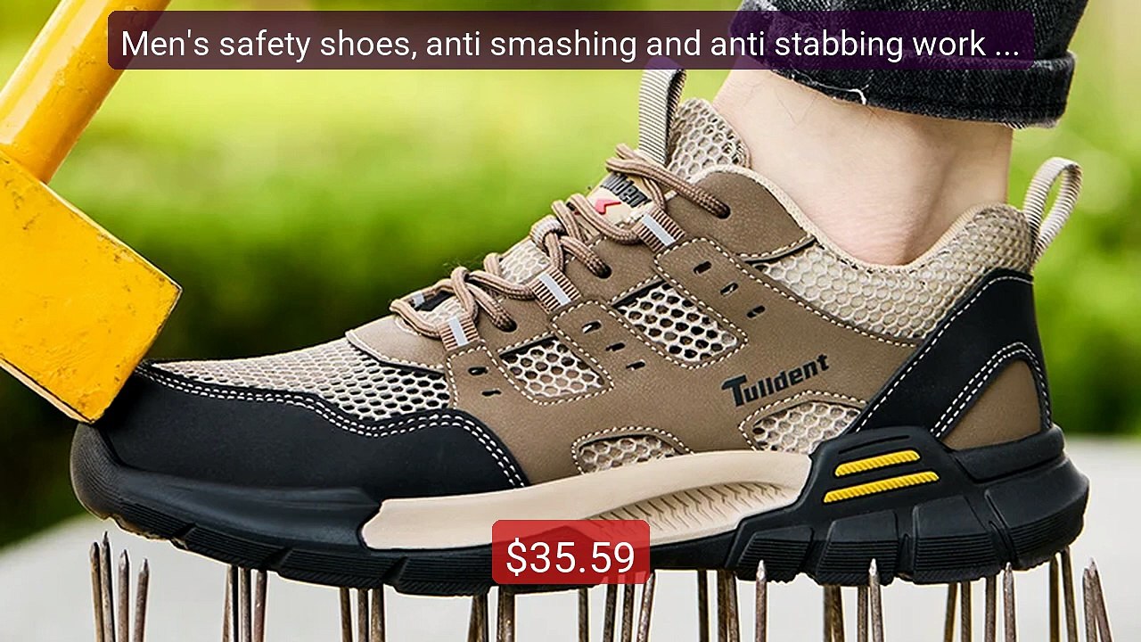 Men's safety shoes, anti smashing and anti stabbing work sh... -- Top Pick 2026 | Unbeatable Price!