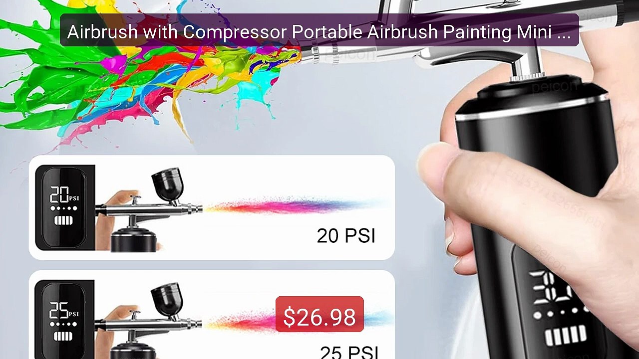 Airbrush with Compressor Portable Airbrush Painting Mini Spray... -- Hot Deal 2026 | Limited Offer!