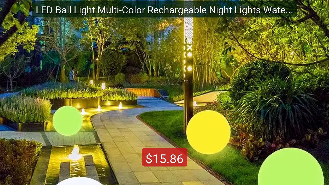 LED Ball Light Multi-Color Rechargeable Night Lights Waterproof Dim... -- Top Rated 2026 | Buy Now!