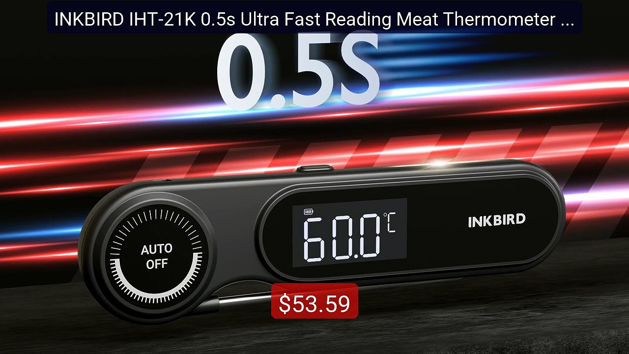 INKBIRD IHT-21K 0.5s Ultra Fast Reading Meat Thermometer 500mA... -- Best Buy 2026 | Great Quality!