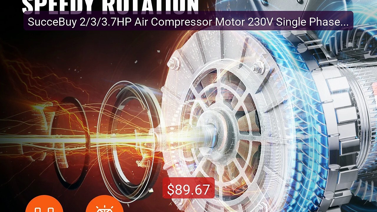SucceBuy 2/3/3.7HP Air Compressor Motor 230V Single Phase Ele... -- Amazing Value 2026 | Must Have!