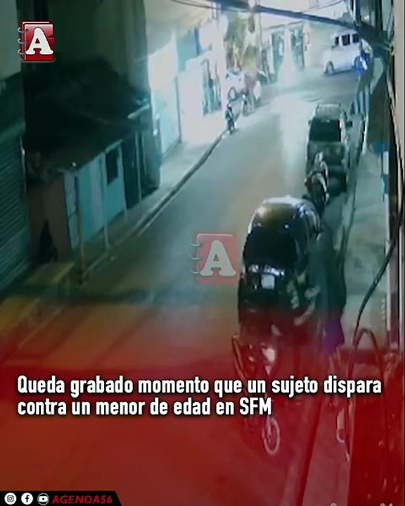 Queda grabado momento que un sujeto dispara  contra un menor de edad en SFM