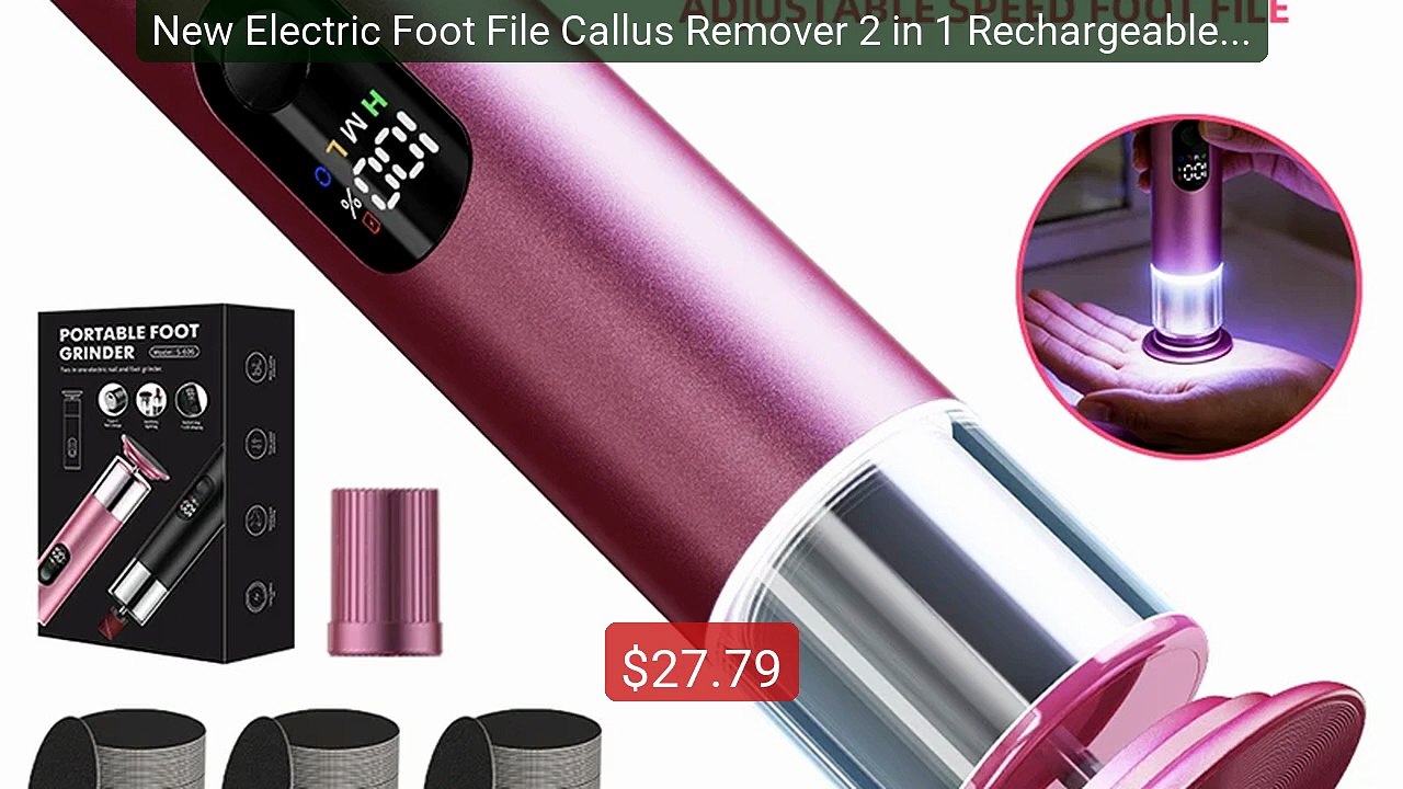 New Electric Foot File Callus Remover 2 in 1 Rechargeable Foot Fil... -- Best Deal 2026 | Shop Now!