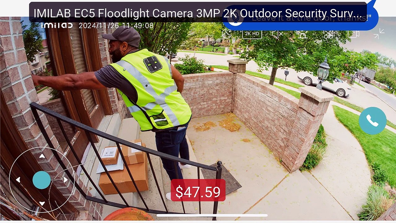 IMILAB EC5 Floodlight Camera 3MP 2K Outdoor Security Survei... -- Top Pick 2026 | Unbeatable Price!
