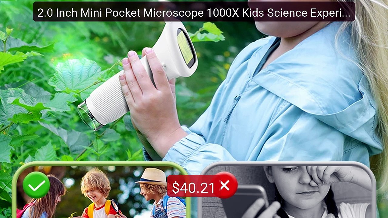 2.0 Inch Mini Pocket Microscope 1000X Kids Science Experime... -- Top Pick 2026 | Unbeatable Price!