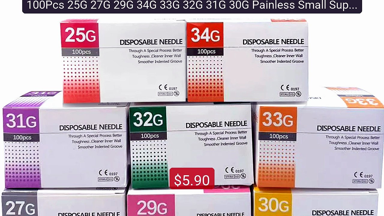 100Pcs 25G 27G 29G 34G 33G 32G 31G 30G Painless Small Super... -- Top Pick 2026 | Unbeatable Price!