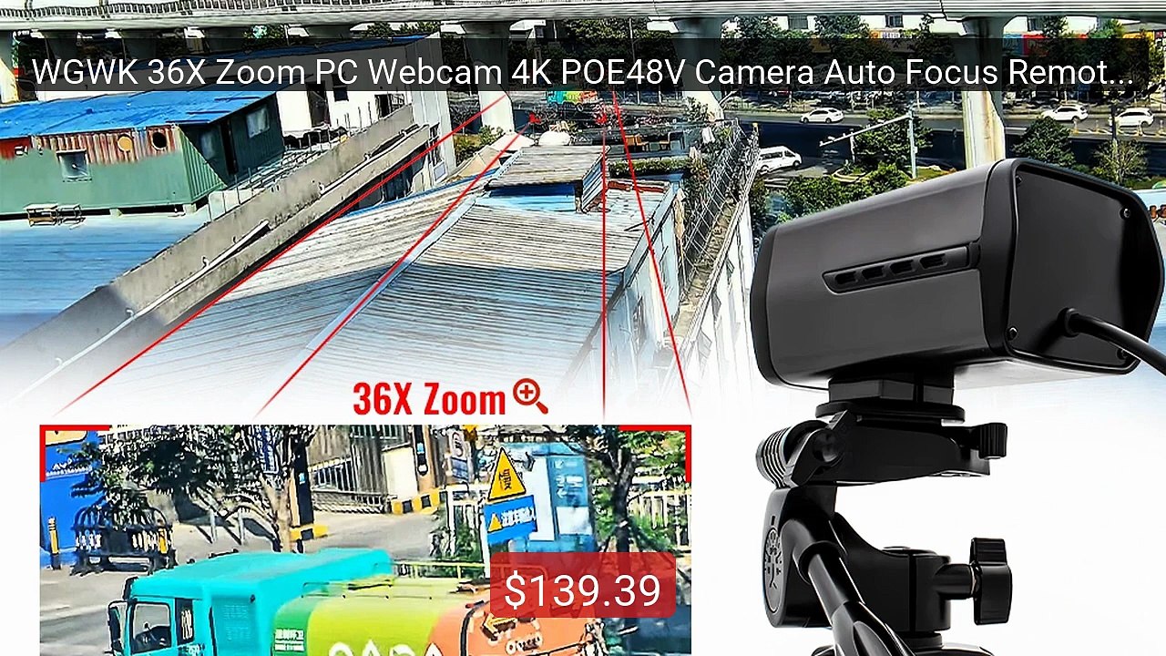 WGWK 36X Zoom PC Webcam 4K POE48V Camera Auto Focus Remote ... -- Top Pick 2026 | Unbeatable Price!