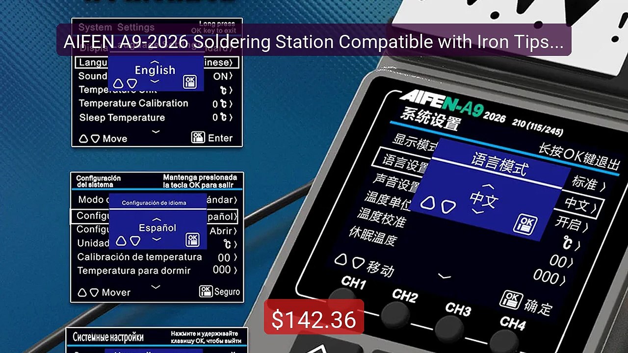 AIFEN A9-2026 Soldering Station Compatible with Iron Tips 210/... -- Hot Deal 2026 | Limited Offer!