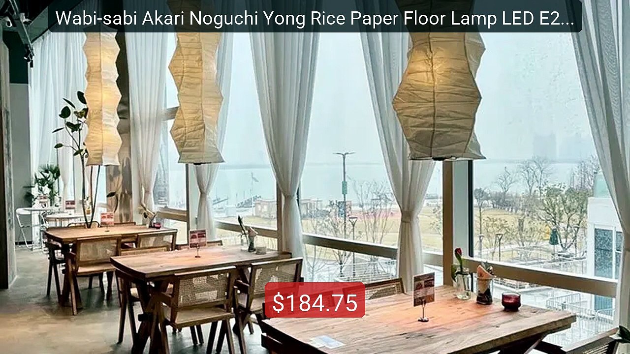Wabi-sabi Akari Noguchi Yong Rice Paper Floor Lamp LED E27 Ar... -- Amazing Value 2026 | Must Have!