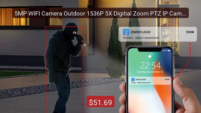 5MP WIFI Camera Outdoor 1536P 5X Digitial Zoom PTZ IP Cameras ... Best Buy 2026 | Great Quality!