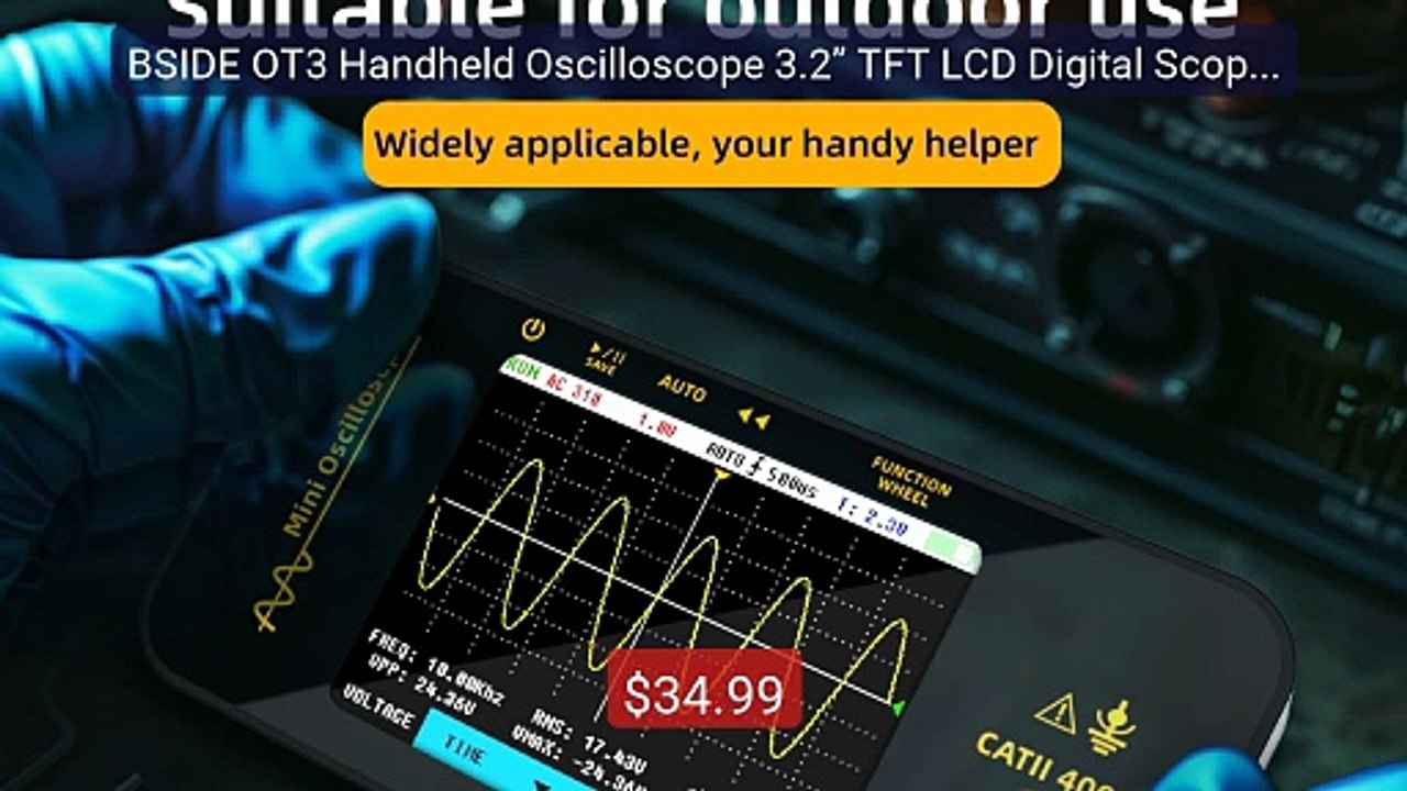 BSIDE OT3 Handheld Oscilloscope 3.2” TFT LCD Digital Scope ... -- Top Pick 2026 | Unbeatable Price!