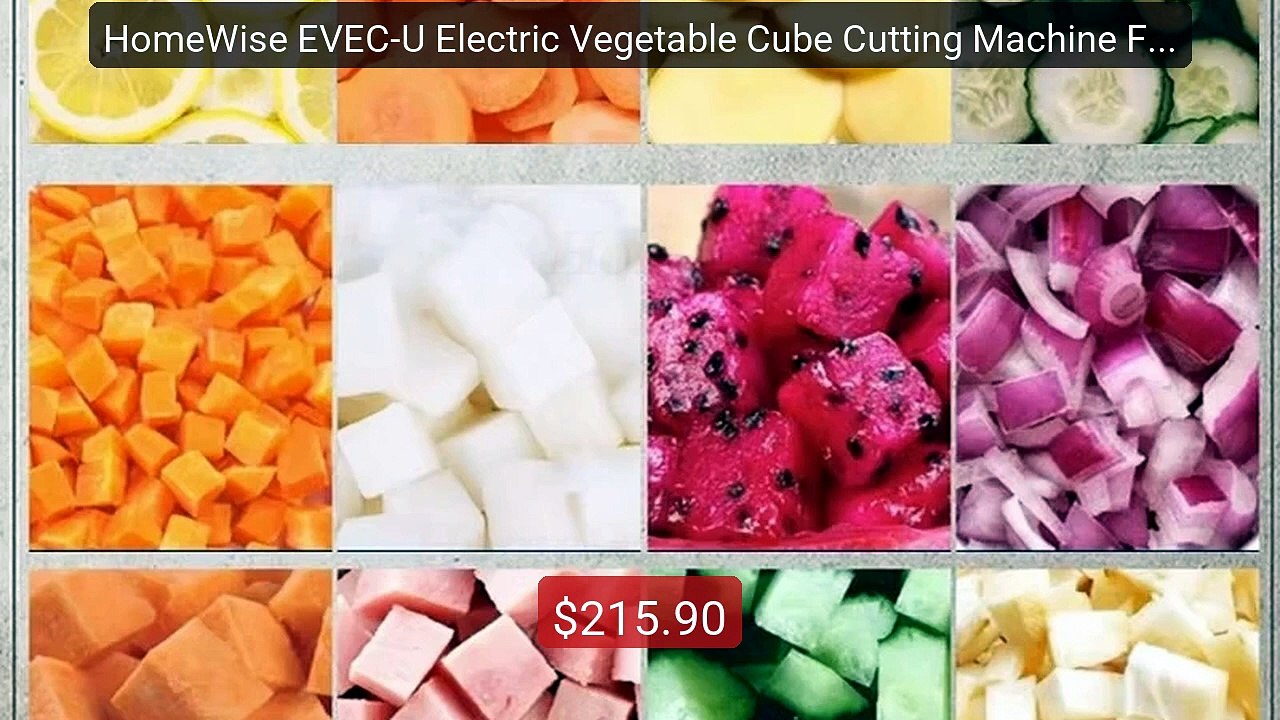 HomeWise EVEC-U Electric Vegetable Cube Cutting Machine Fruit ... -- Hot Deal 2026 | Limited Offer!