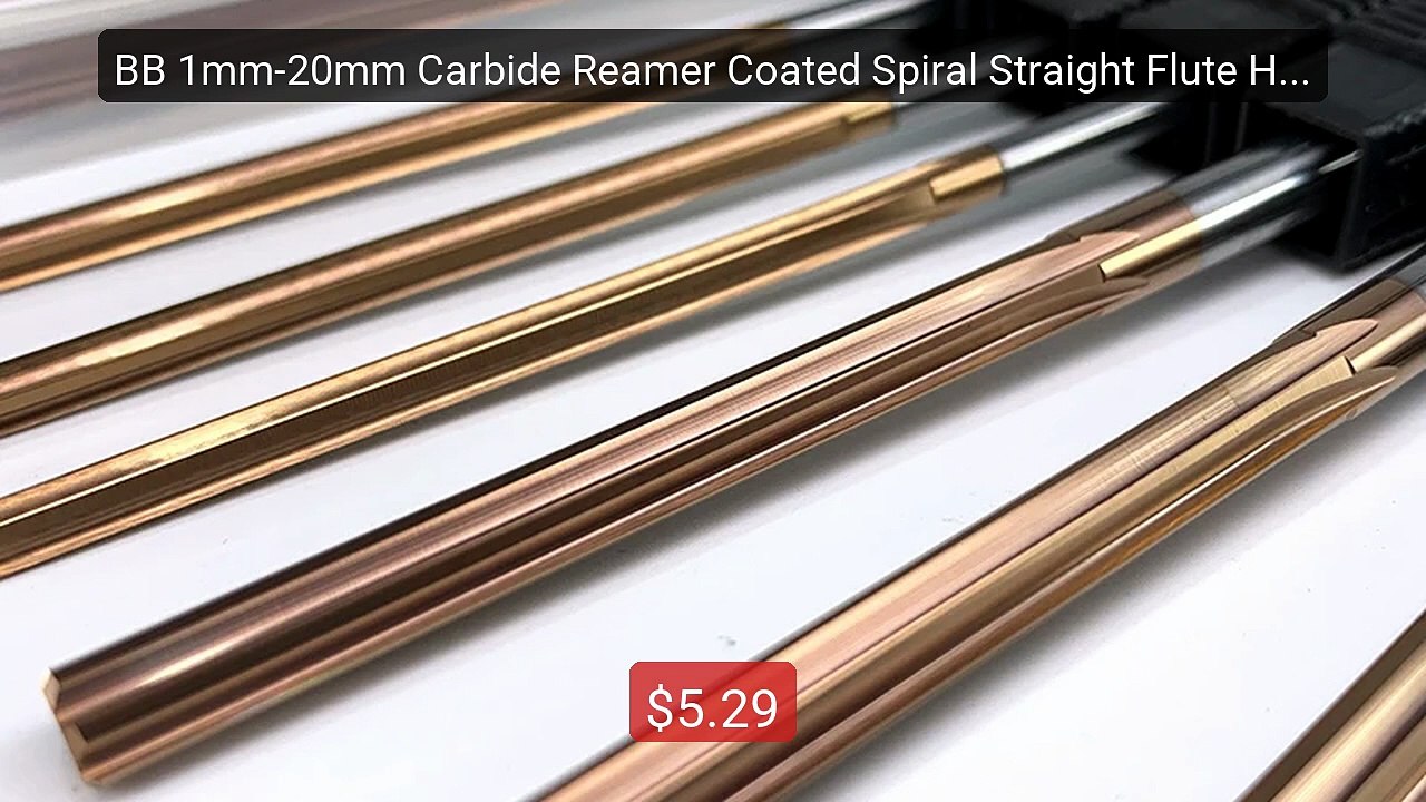 BB 1mm-20mm Carbide Reamer Coated Spiral Straight Flute H7 Chuckin... -- Best Deal 2026 | Shop Now!