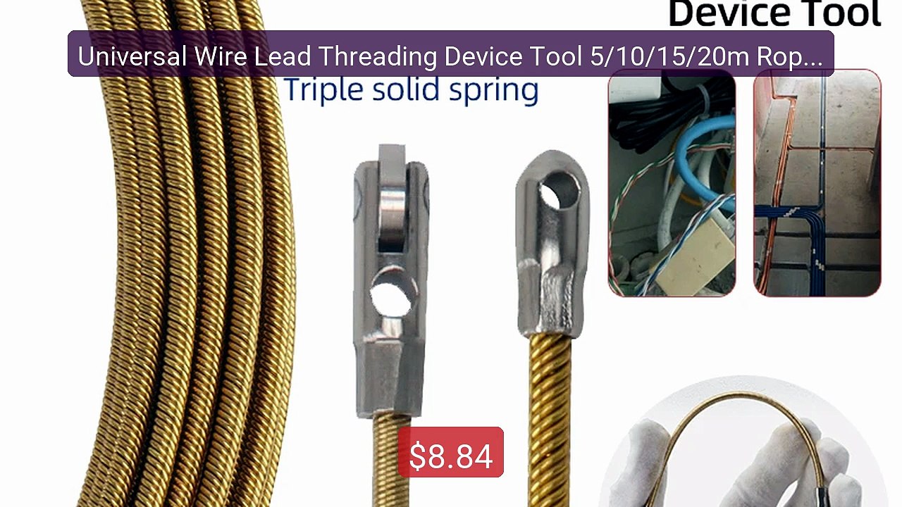 Universal Wire Lead Threading Device Tool 5/10/15/20m Rope Pul... -- Best Buy 2026 | Great Quality!