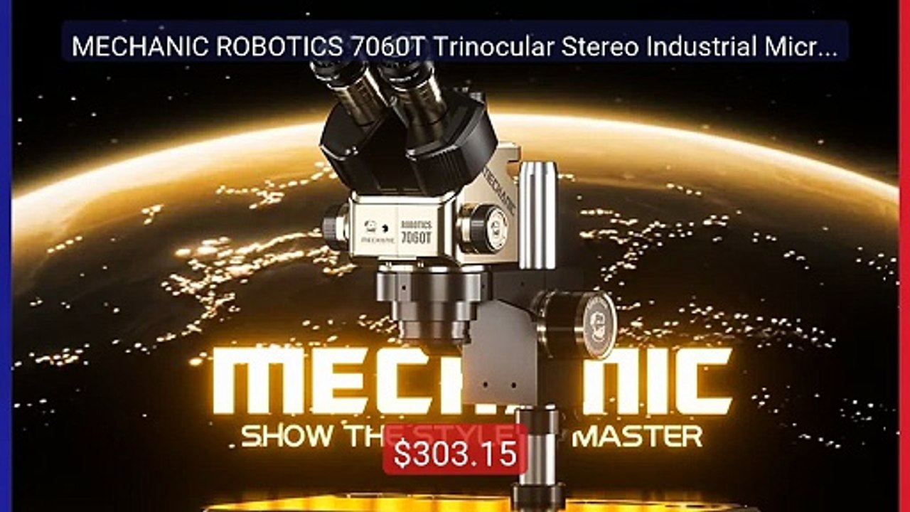 MECHANIC ROBOTICS 7060T Trinocular Stereo Industrial Microscope 7-... -- Best Deal 2026 | Shop Now!