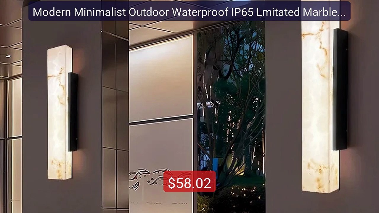 Modern Minimalist Outdoor Waterproof IP65 Lmitated Marble LED ... -- Hot Deal 2026 | Limited Offer!