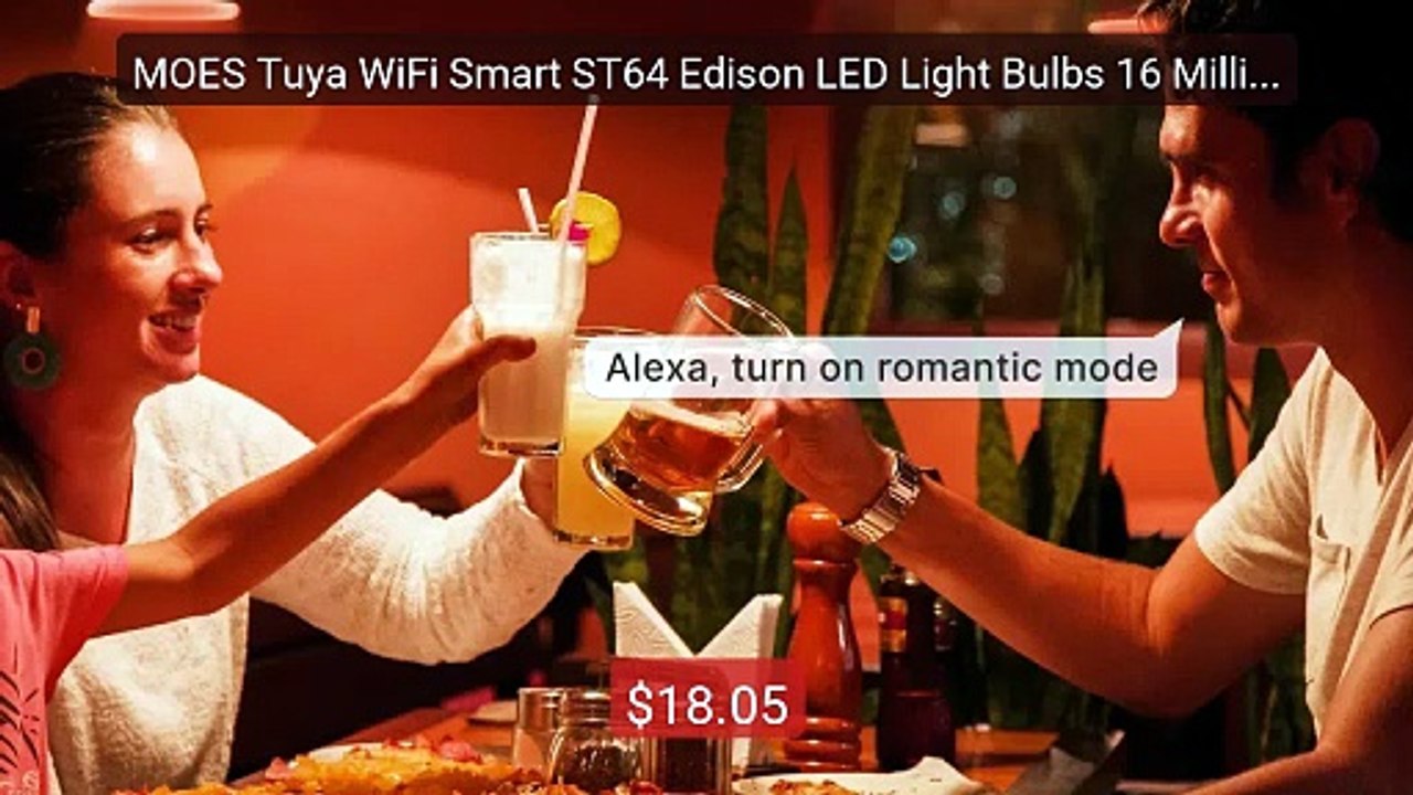MOES Tuya WiFi Smart ST64 Edison LED Light Bulbs 16 Million RG... -- Hot Deal 2026 | Limited Offer!