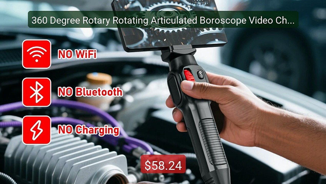 360 Degree Rotary Rotating Articulated Boroscope Video Channel... -- Hot Deal 2026 | Limited Offer!
