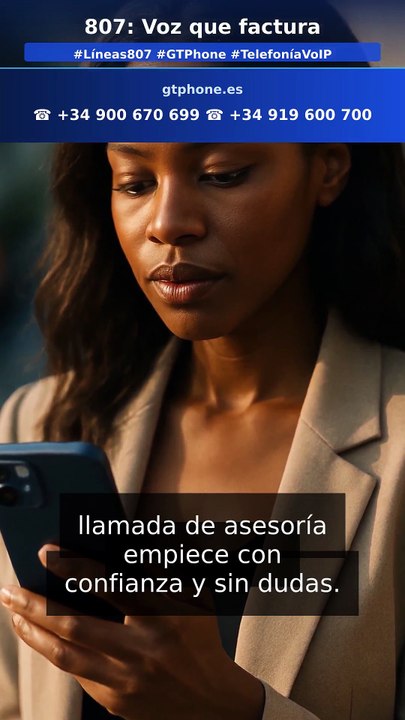 Locución ideal para números 807 en España (en 1 minuto)