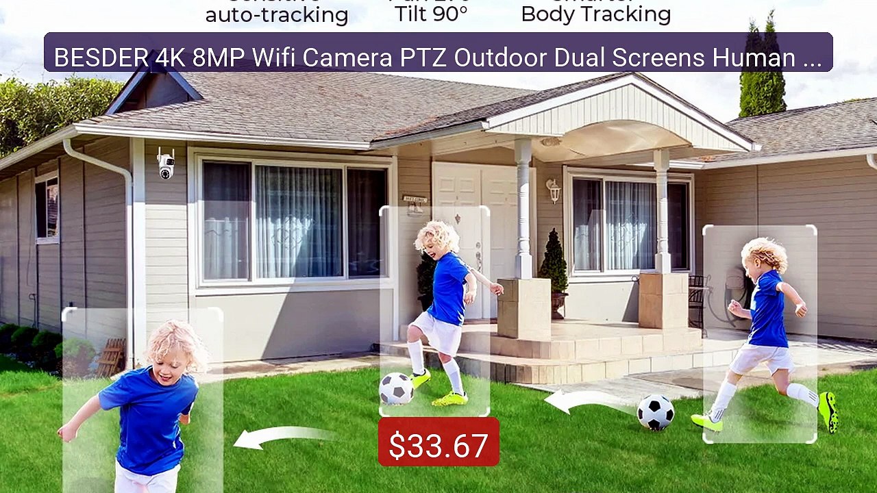 BESDER 4K 8MP Wifi Camera PTZ Outdoor Dual Screens Human Dete... -- Amazing Value 2026 | Must Have!
