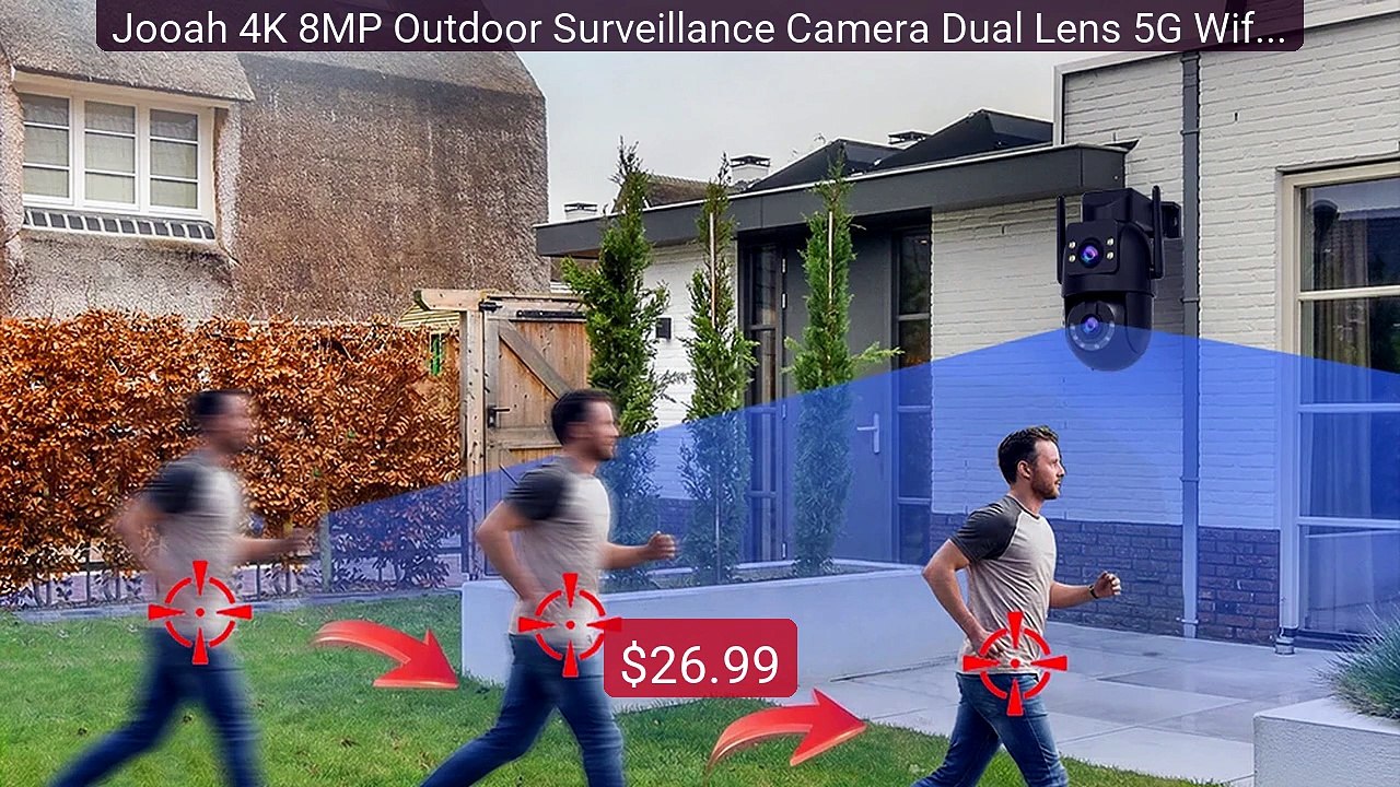 Jooah 4K 8MP Outdoor Surveillance Camera Dual Lens 5G Wifi IP ... -- Hot Deal 2026 | Limited Offer!