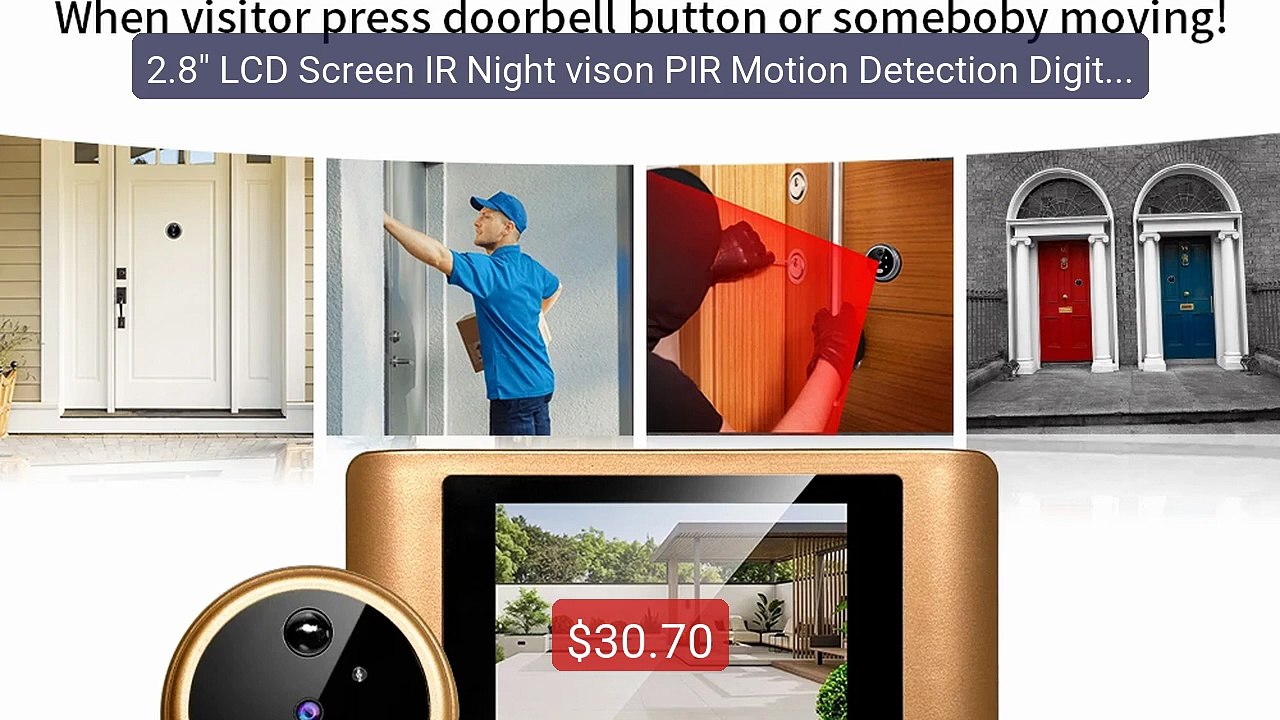 2.8" LCD Screen IR Night vison PIR Motion Detection Digital Electro... -- Top Rated 2026 | Buy Now!