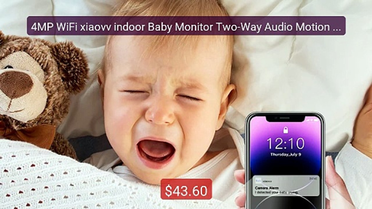 4MP WiFi xiaovv indoor Baby Monitor Two-Way Audio Motion Detec... -- Best Buy 2026 | Great Quality!