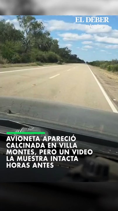 Avioneta apareció calcinada en Villa Montes, pero un video la muestra intacta horas antes