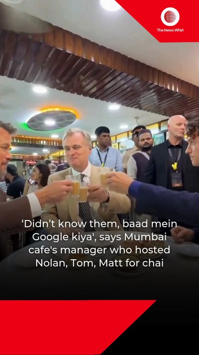 Christopher Nolan & Tom Holland’s Surprise Chai Break in Mumbai!