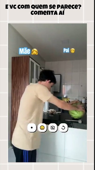 E vc? Com quem se parece?   Comenta aí