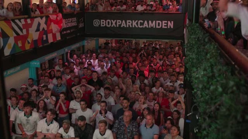 England fans erupt at Bellingham's equaliser against Norway