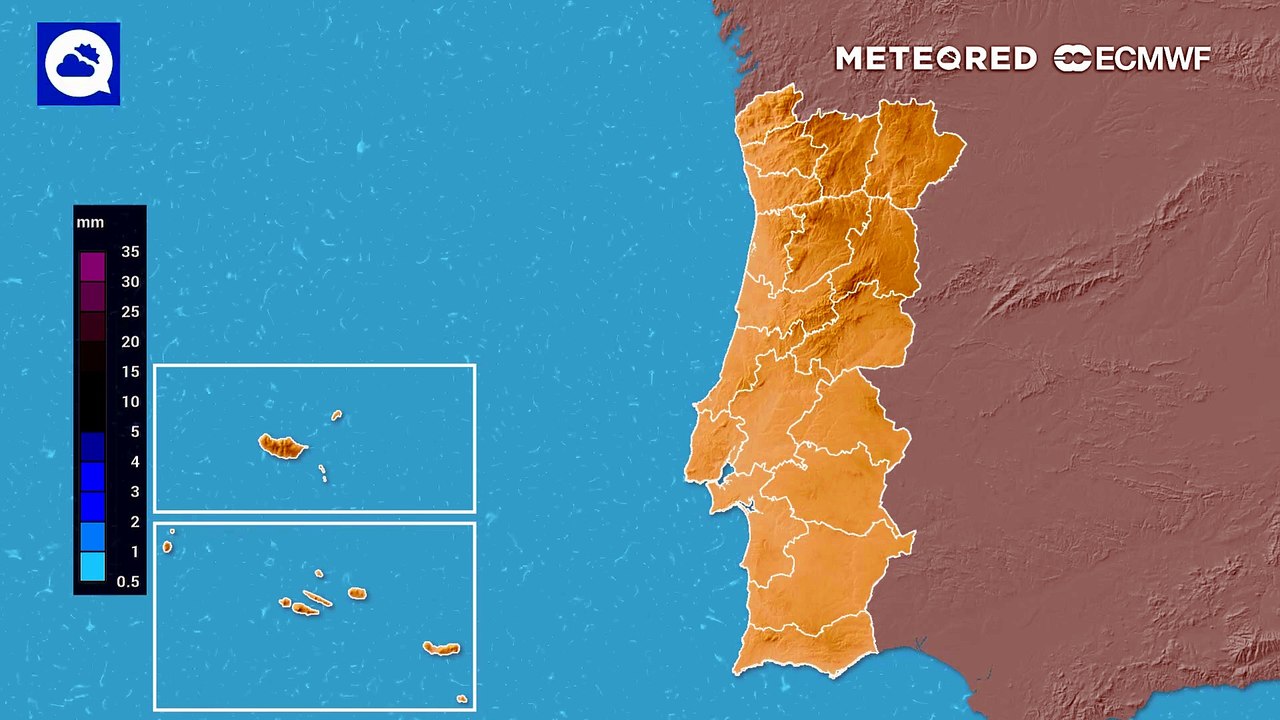 A chuva regressa a Portugal Continental a partir de hoje, domingo, 12